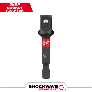 SHOCKWAVE Impact Duty 1/4" Hex to 3/8" Square Socket Adapter